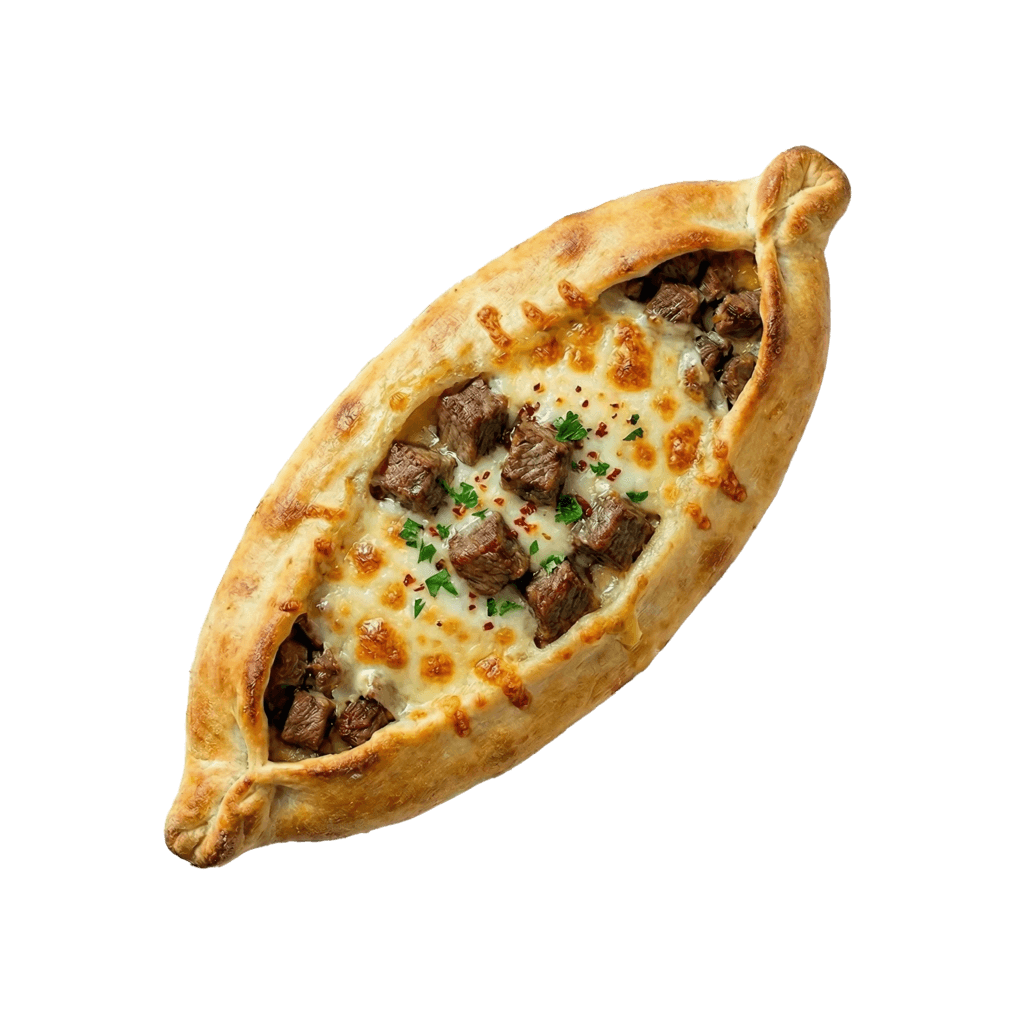 Kavurmalı Kaşarlı Pide